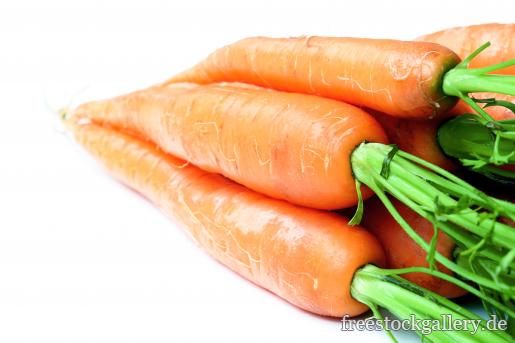 Karotten auf weiÃŸem Hintergrund