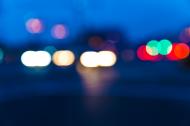 Unscharfe Autolichter â€“ Lichteffekte Hintergrundbild