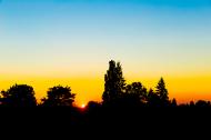 Sonnenuntergang mit intensiven Farben - gratis Foto Download 