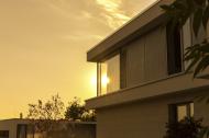 Modernes Haus beim Sonnenuntergang - gratis Foto zum Download