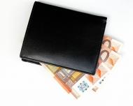 50 Euro Scheine in einer GeldbÃ¶rse  â€“ kostenloses Bild 