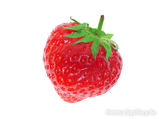 Erdbeere - weiÃŸer Hintergrund - Freisteller