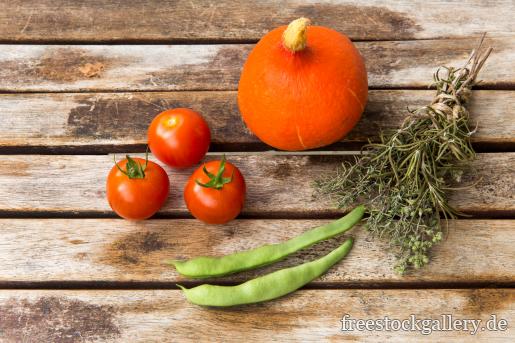 GartengemÃ¼se - Tomaten, Bohnen, KÃ¼rbis und KrÃ¤uter