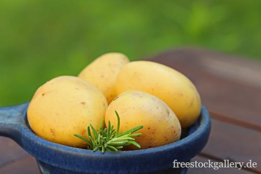 Kartoffeln in einem blauen GefÃ¤ÃŸ - kostenloses Stockfoto
