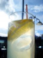 Limonade mit Zitrone im Glas - gratis Foto