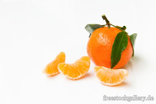 Mandarine auf weiÃŸem Hintergrund