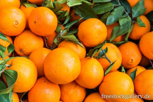 Orange mit grÃ¼nen BlÃ¤ttern