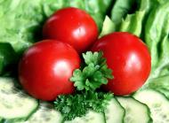 Tomaten und Salat