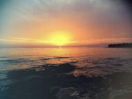 Sonnenuntergang am Meer â€“ gratis Hintergrundbild