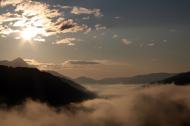 Sonnenuntergang in den Bergen - Kostenloses Bild
