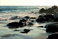 Steinen und Felsen am Meer - weiter Horizont - kostenloses Bild