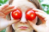 Tomaten auf den Augen