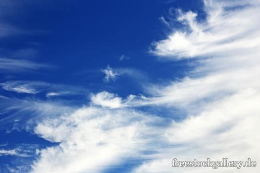 blau weiÃŸes Wolkenbild